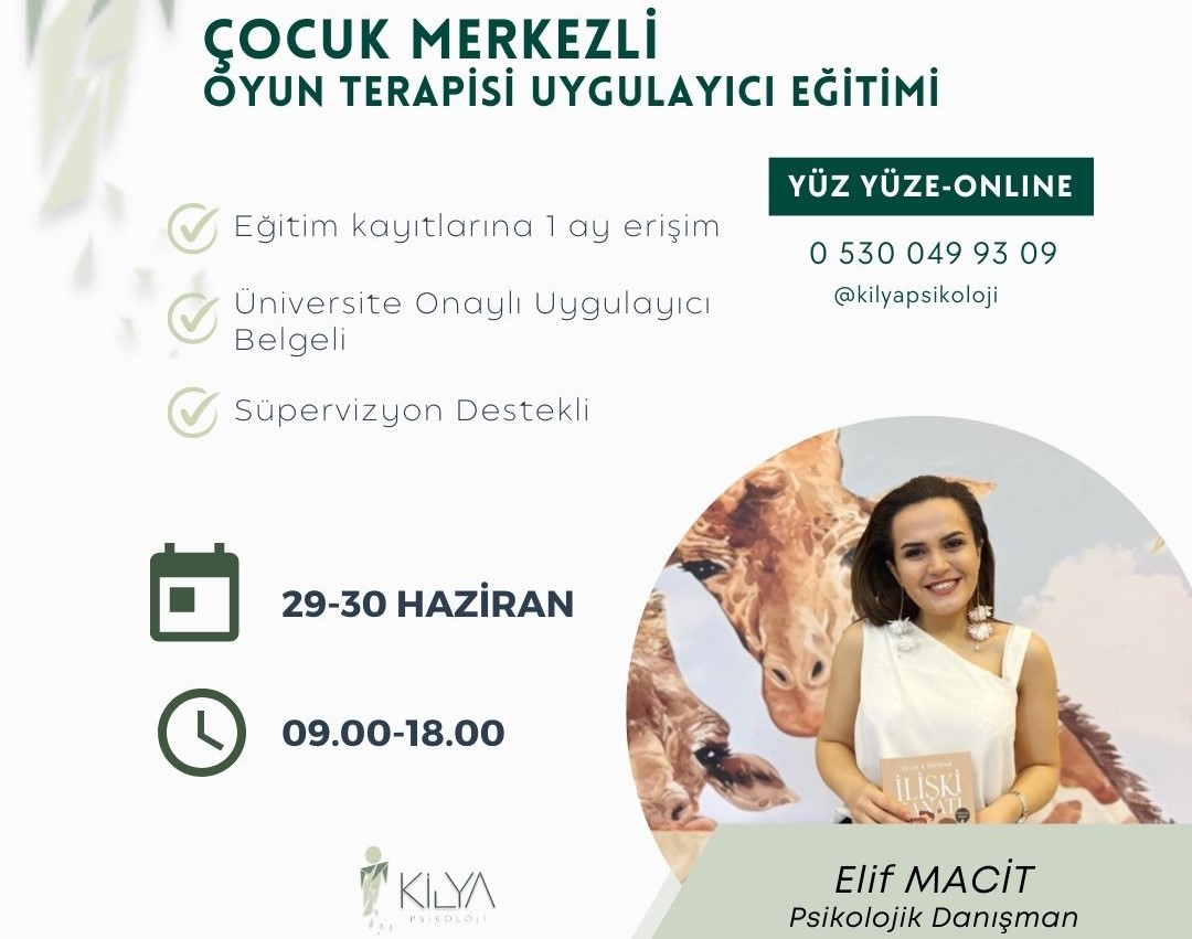 Çocuk Merkezli Oyun Terapisi Uygulayıcı Eğitimi